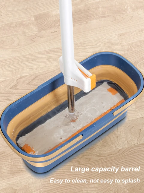 Flat Mop Cleaning Bucket with Handle Collapsible Mop Bucket