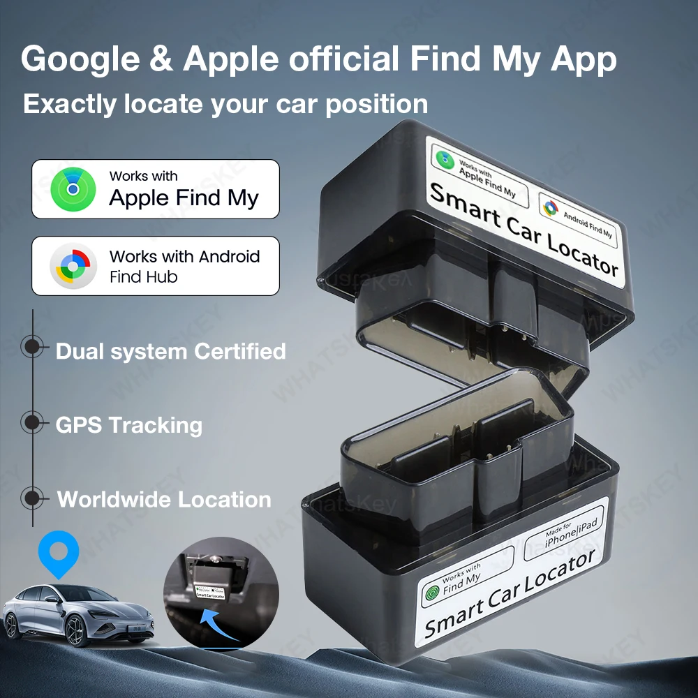 Mini Localizzatore GPS OBD per Auto con Funzione Trova Dispositivo iOS o Google, Smart Tag per Monitoraggio e Tracciamento Veicoli Anti-smarrimento - immagine 2
