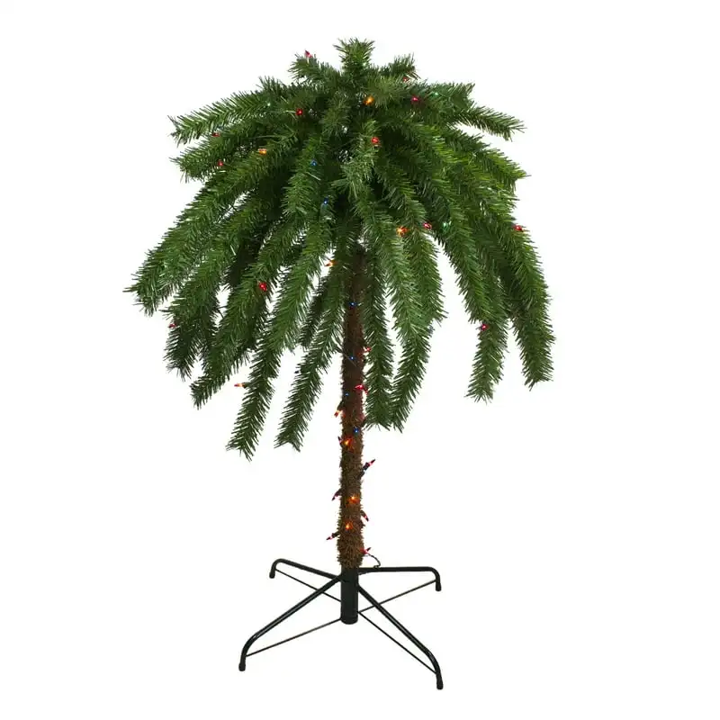 

Pre-Lit Artificial Tropical Outdoor Patio Tree - Multi-Color Lights