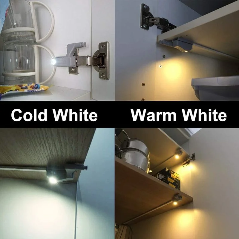 Auto Sensor On/Off LED Inner Hinge Lamp Cabinet Induction Lights Wardrobe Cupboard Sensor Lights Kitchen Warm/Cool White Lamps sensor led lights