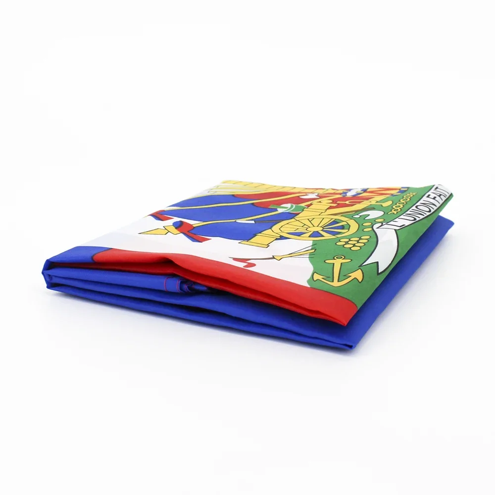 JimonFlag, флаг Гаити, 90x150 см, 100% сине-красный полиэстер, напечатанный Национальный флаг (art.: 3920c4047b032) - 3920c4047b032