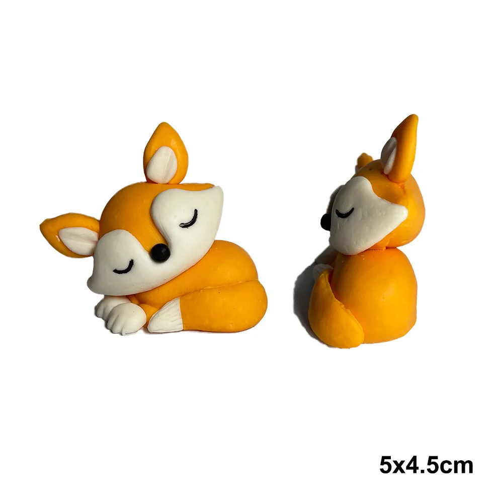 Description Picture 6 of itemFox Theme Birthday Party Decor Tableware Balloon Cupcake Toppers Woodland Animals Theme Dress Up Fox Paper Lantern Gift Keychain