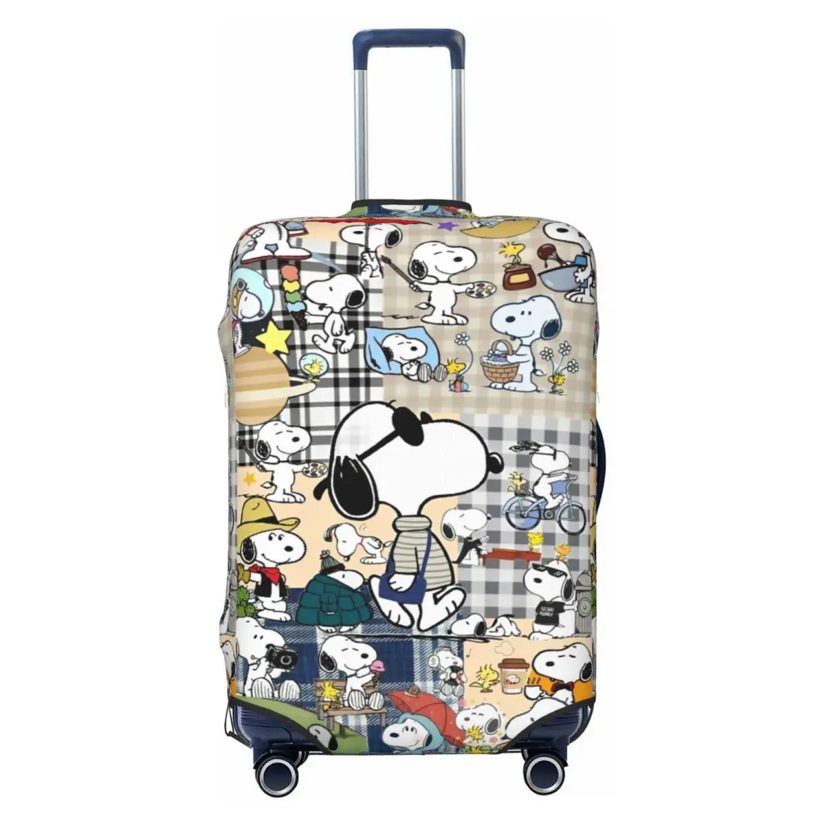 American Snoopy Dog Suitcase Cover Flight Christmas Fun Luggage Accesories Business Protection 2