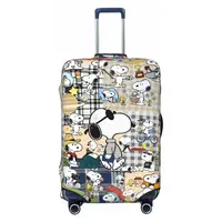 American Snoopy Dog Suitcase Cover Flight Christmas Fun Luggage Accesories Business Protection 2