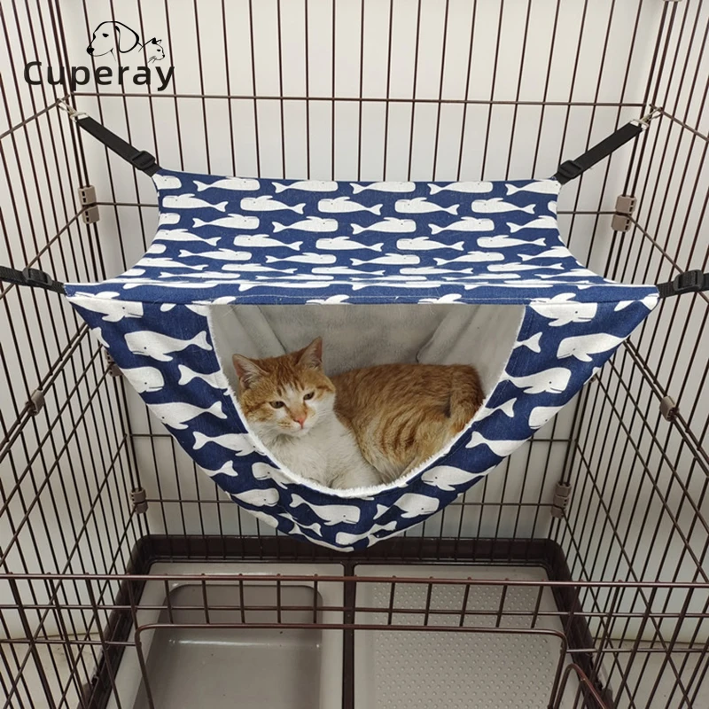 Hanging Hammock Cats Cage Adjustable Cat Hammock Cat Cage Hammock
