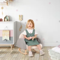 Rocking Toddle Sofa Chair for Nursery Kindergarten Playroom Bedroom - Gray 2
