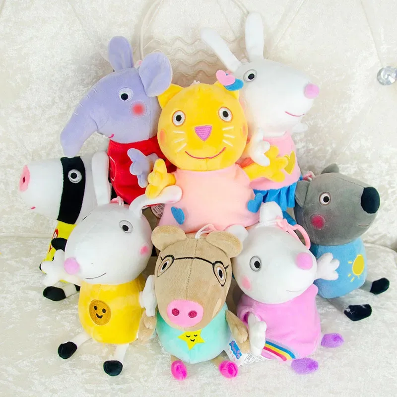 Hot 19Cm Peppa Pig Page George Peluche Ciondolo Giocattolo Maiale Famiglia Maiale Papà Maiale Madre Festa A Tema Articoli Decorativi Regalo Per Bambin