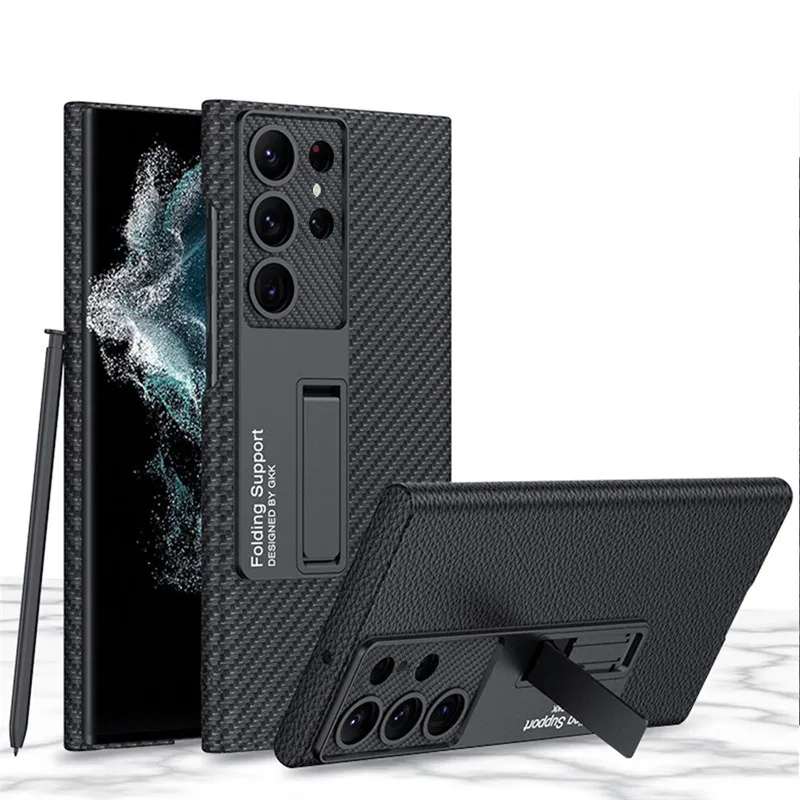 

Изогнутый кожаный чехол для Samsung Galaxy S23 Ultra S23
