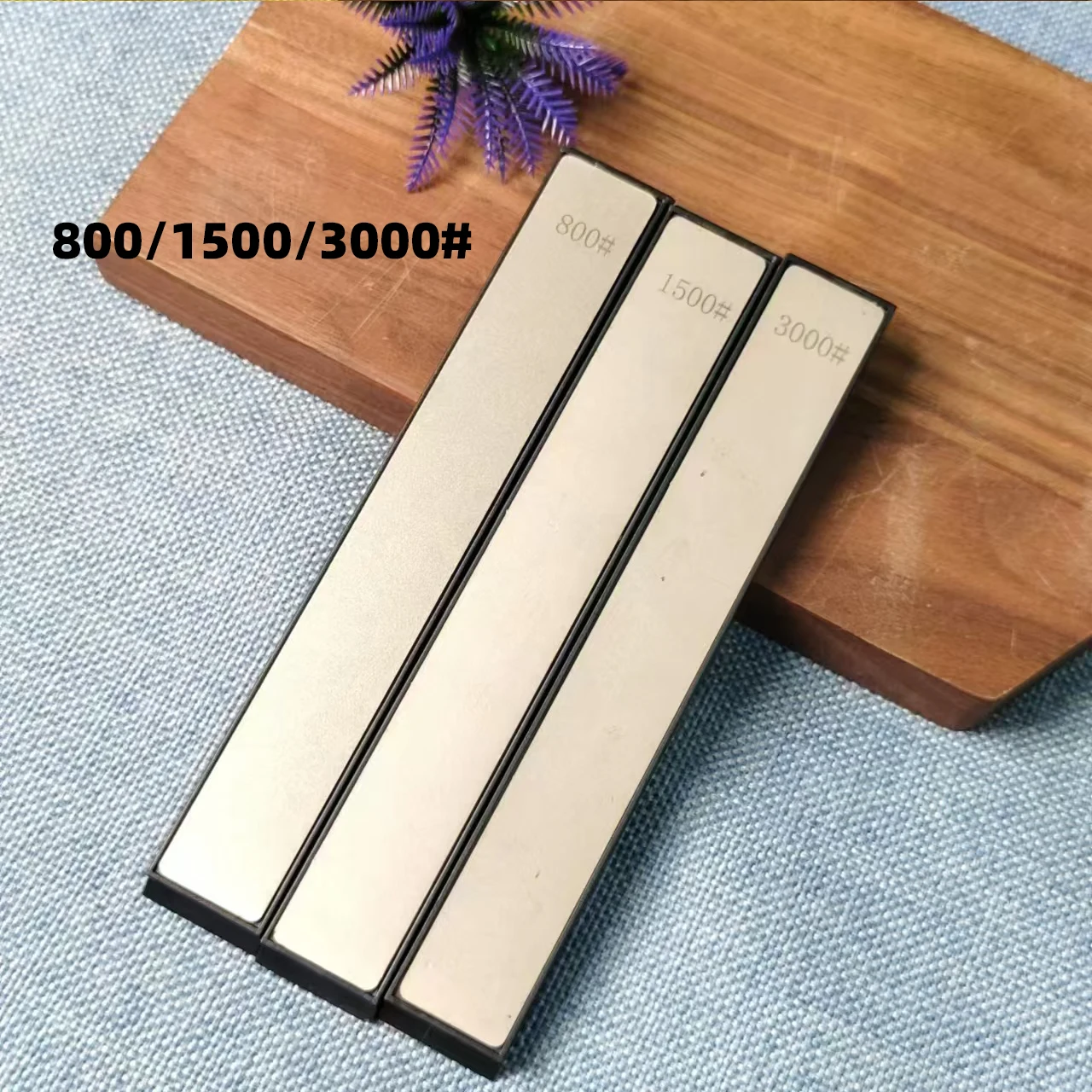 Diamond Stone Whetstone Bar Knife and Scissors Sharpener - Razor Polished Kitchen Sharpening Tool