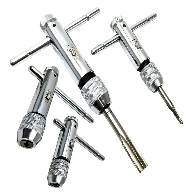 Ratchet Tap Wrench 1pc Set Reversible Tap and Die M3 M8 