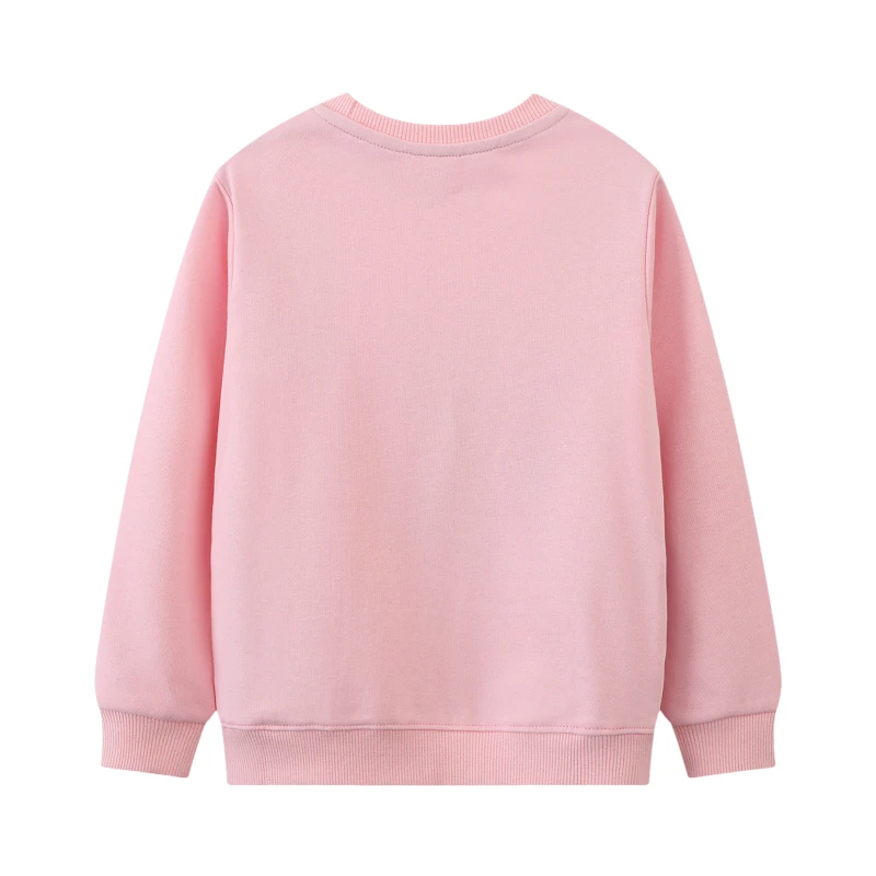 Pink Children's Clothing Baby Girls Hoodies Kids Clothes 2025 New Autumn Spring Embroidery Unicorn Infants Sweatshirts