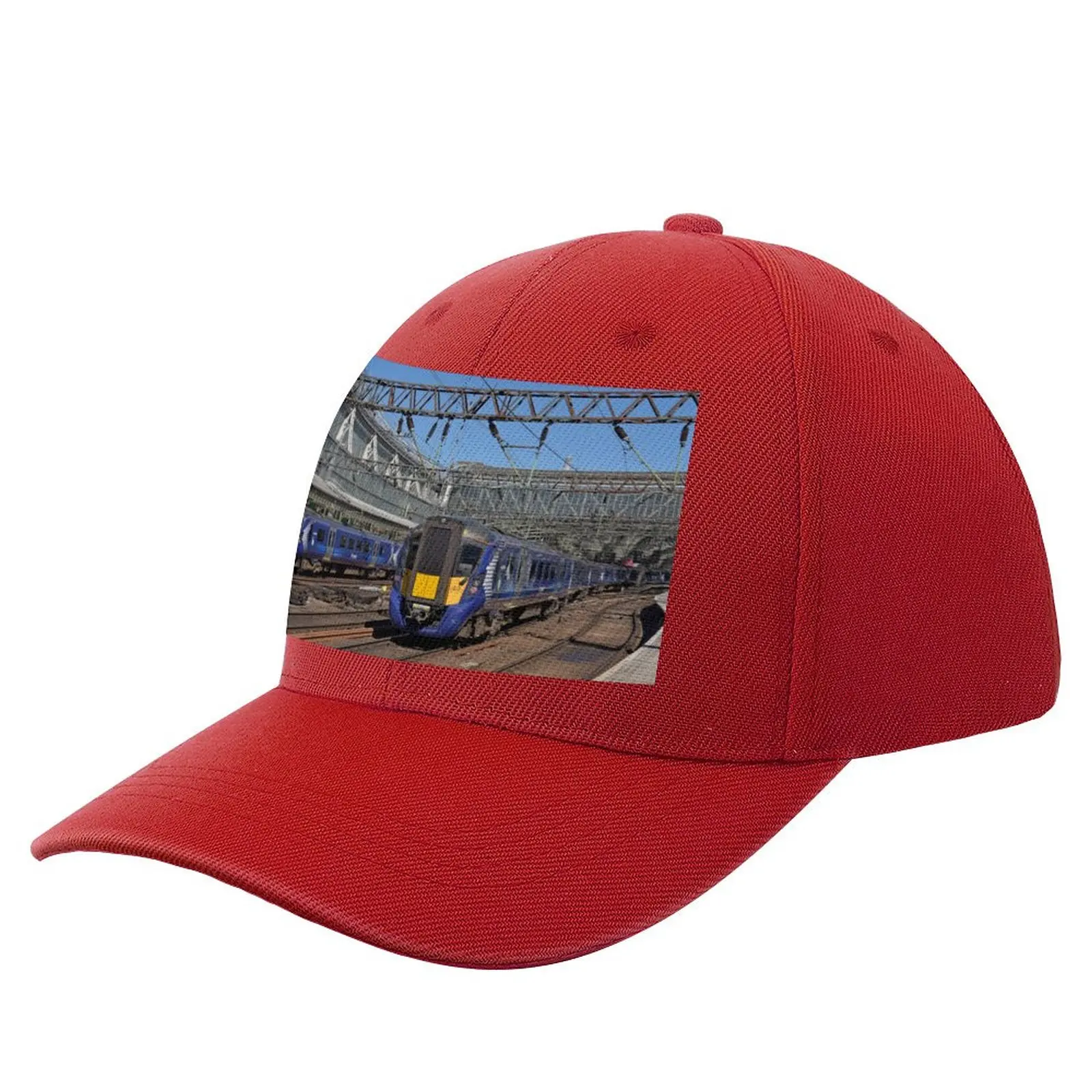 

Scotrail Class 380 trains at Glasgow Central Station Baseball Cap hard hat Military Tactical Cap Golf Wear Men Women'S
