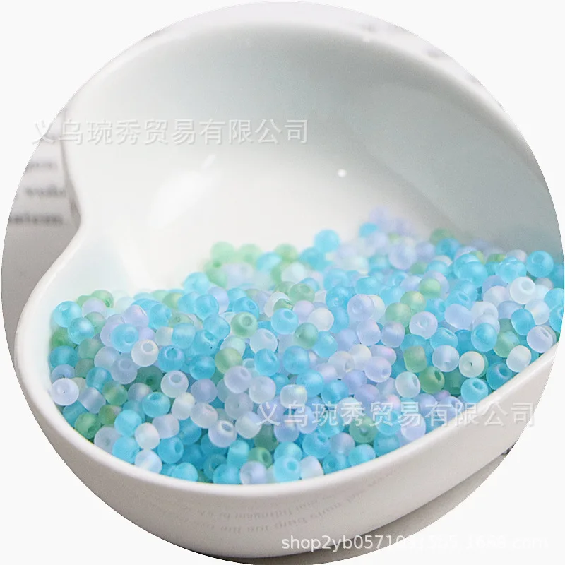2/3/4mm 슈퍼 우수한 매트 마이크로 컬러 유리 쌀 구슬, 수제 DIY 페르시 내마모성 보석 액세서리, 10g