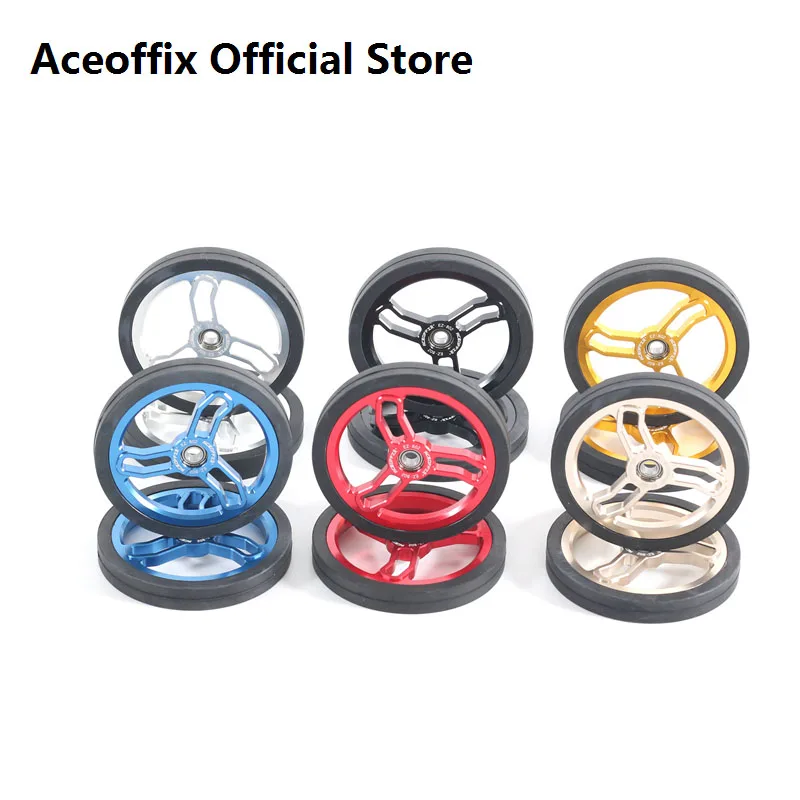 80mm Easy Wheel EZ-802 for Brompton Bike Accessories Aluminum Alloy carbon bike wheelset bike wheelset carbon wheelset