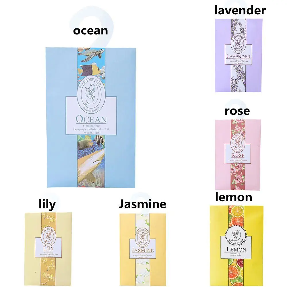 1PC Rose Dehumidification Natural Wardrobe Supplies Car Air Freshener Air Fresh Scent Bag Incense Sachet