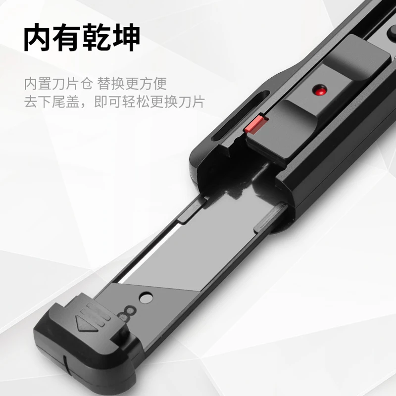 18mm/9mm Retractable Snap-Off Utility Knife Black Carbon Steel Blades Box Cutter Mini Cutting Tools Package Opener Auto-Lock utility knife,box cutter,cutting knife,box opener