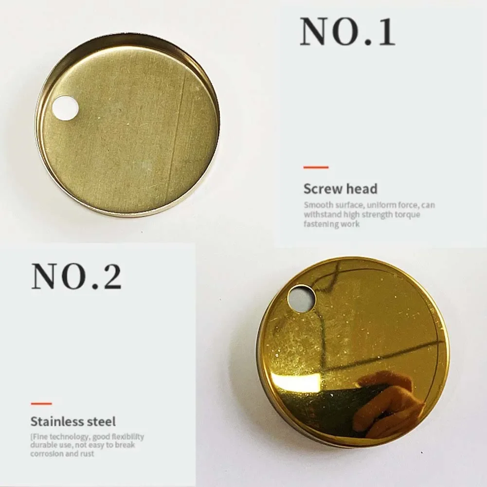 Fixings covers 6pcs 60x60mm gold top fix toilet seat hinge fixings home improvement plumbing fixtures accessories