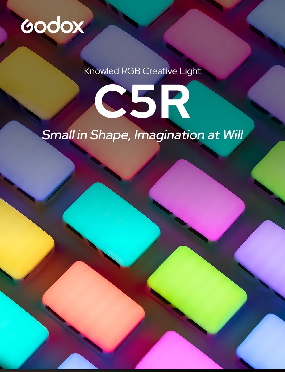 C5R 5W 2500-8500K Knowledge RGB Creative Light Portable Mini Pocket RGB Video Li