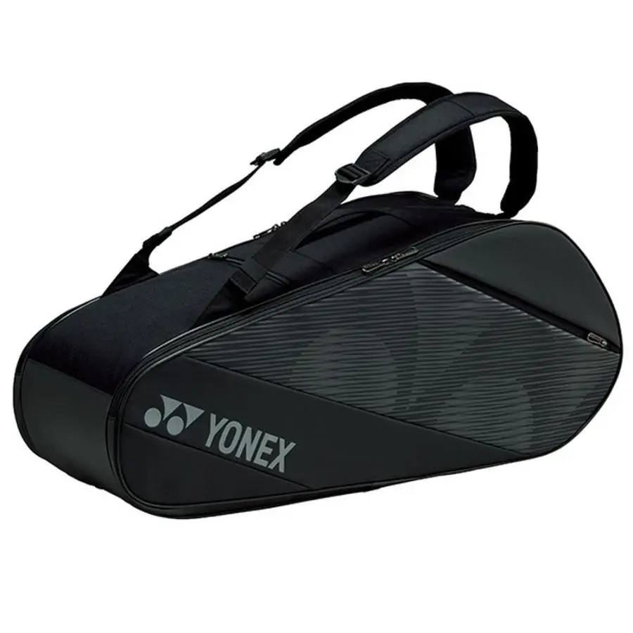 YONEX 2023 Leather Tennis Bag for 6pcs Racket Double Deck Badminton Backpack With Shoes Pocket Shuttlecock Tennis Racquet Bag