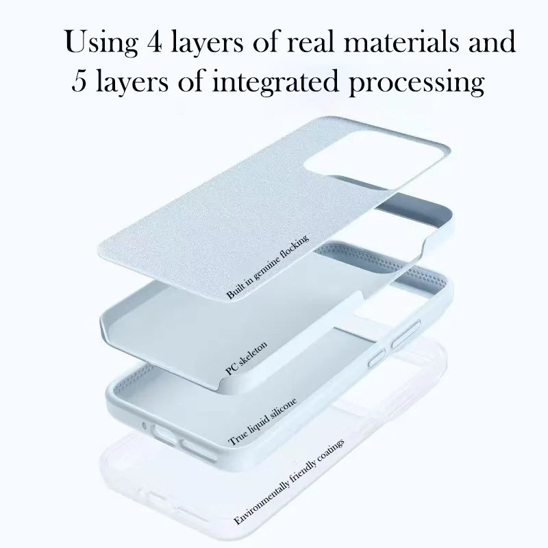 Premium Genuine Silicone Case with Soft Edges & Hard Back Cover