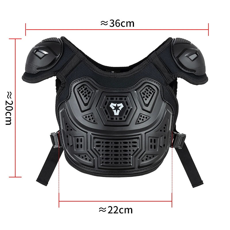 VEMAR Kid's Motorcycle Armor Vest Protection Motocross Body Jacket Elbow Kneepads Moto Full Armor Children