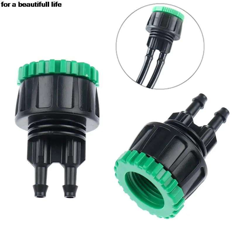 

New 1pc Garden Hose 1/4" To 1/2" 3/4" Female 1/2-Way Tap Y Connector Irrigation 4/7 Faucet Hose Coupler Adapter Quick Connection