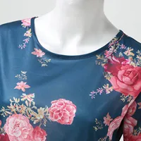 Summer Floral Print Long Dress Women Sexy Bohemian Beach Sundresses Casual Elegant O Neck Short Sleeve Loose Dress - Image 6