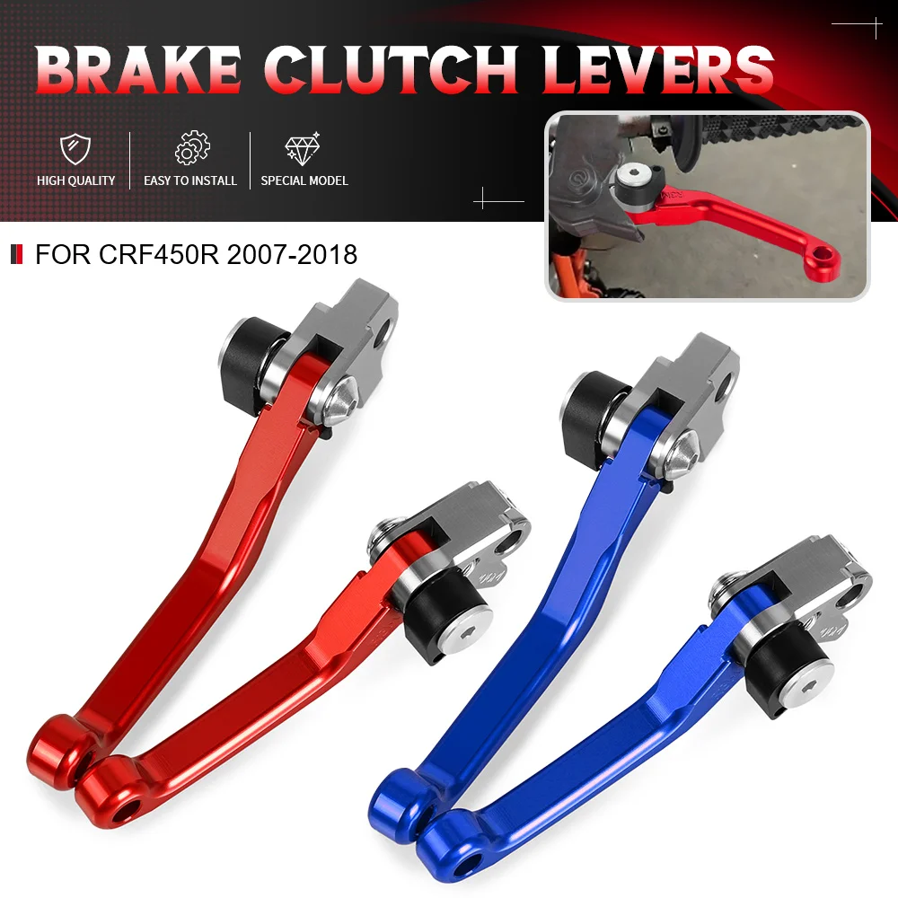 

FOR HONDA CRF450R CRF 450R 2007 2008 2009 2010 2011 2012 2013 2014-2018 Motocross Dirt Bike Pivot Foldable Brake Clutch Lever