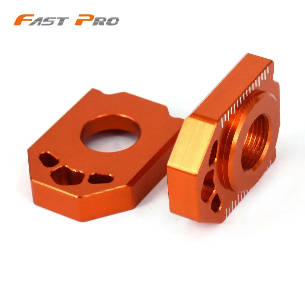 Motorcycle CNC Rear Chain Adjuster Axle Block for KTM 125 200 250 300 350 450 SX SX-F XC XC-F 2013-Motocross dirt bike motorcycle chain adjuster