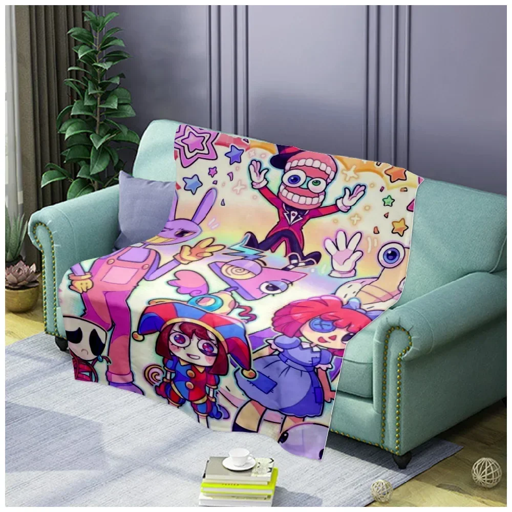 The Amazing Digital Circus Coperta Warm Amazing Digital Circus Pomni Jax Coperta Relax Leggero E Sottile Copriletto Regali Di Compleanno