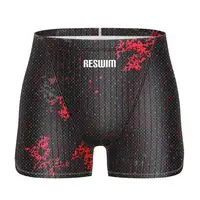 New Men's Swim Short Jammer Swimsuit Endurance Athletic Training Swimsuit Racing Swimming Trunks Swimwear Surfing Jammers Pants 1