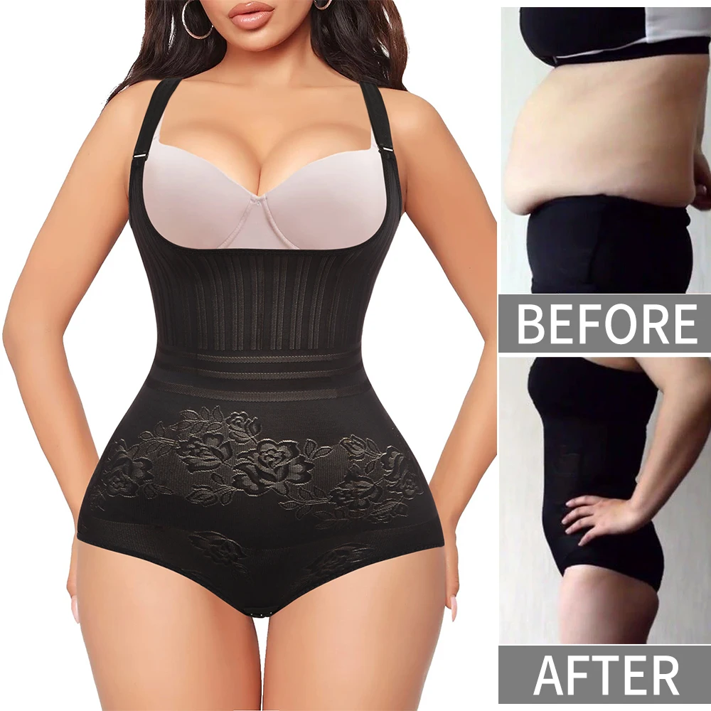 

Women Shapewear Bodysuit Slim Full Body Shaper Waist Trainer Tummy Control Bodysuits Seamless Fajas Slimming Underwear Girdles