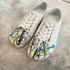 Canvas Tabi Sneakers Women’s Split Toe Flats Women Lace Up Low Top Tabi Shoes Pig Hoof Shoes Woman Loafers zapatos de mujer 5