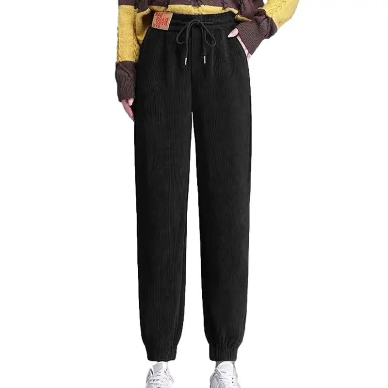 

Fleece Lined Sweat Pants Women Womens Fleece Lined Sweatpants High Waist Thick Corduroy Athletic Sweatpants Jogging Fleece Pants