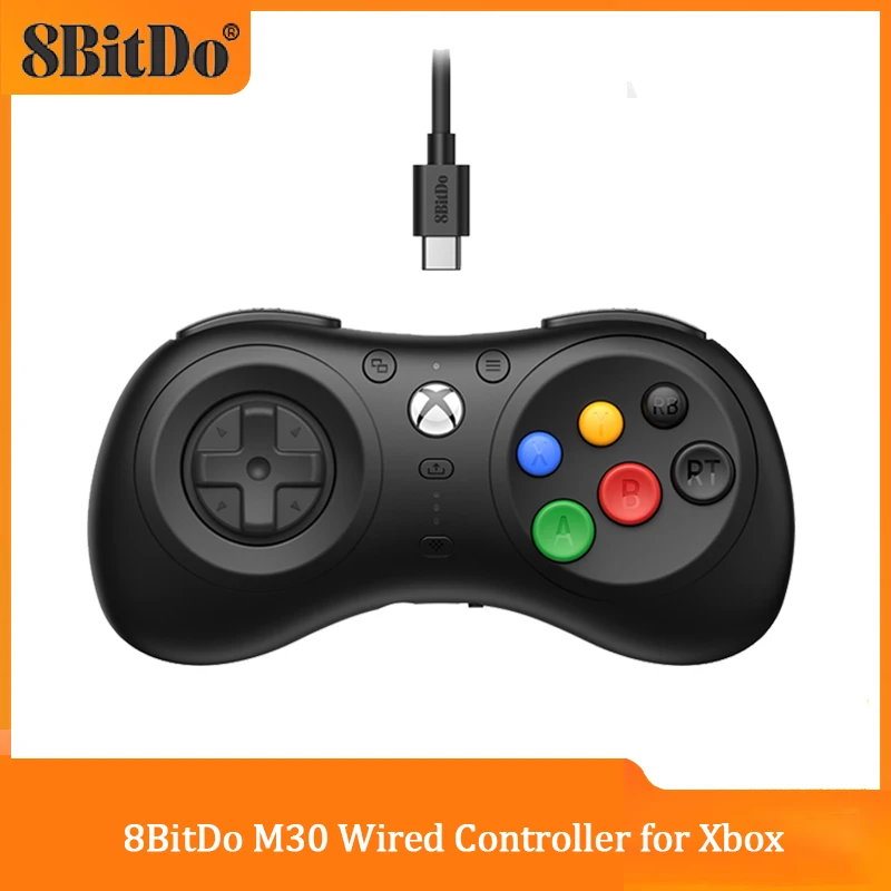 Controller Cablato 8Bitdo M30 Per Xbox Series X | S, Xbox One E Windows Con Layout A 6 Pulsanti