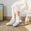 3/6 Pairs Girls Lace Ruffle Socks Cotton Breathable Comfy Adorable Princess-Style Kids Dance-Ready Socks with Frilly Trim 2