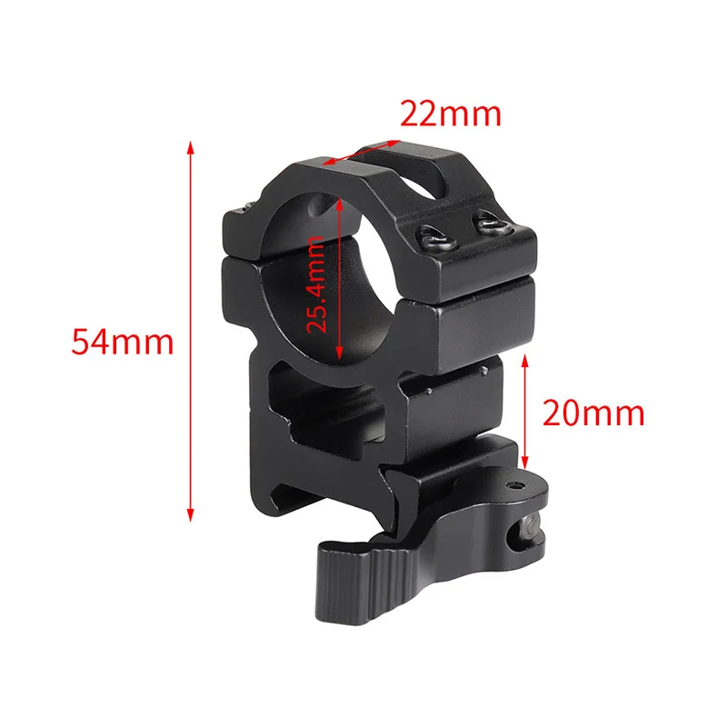 25.4mm Quick Release Sight Bracket Tube Clamp Flashlight TubeClamp weapon flashlight accessories