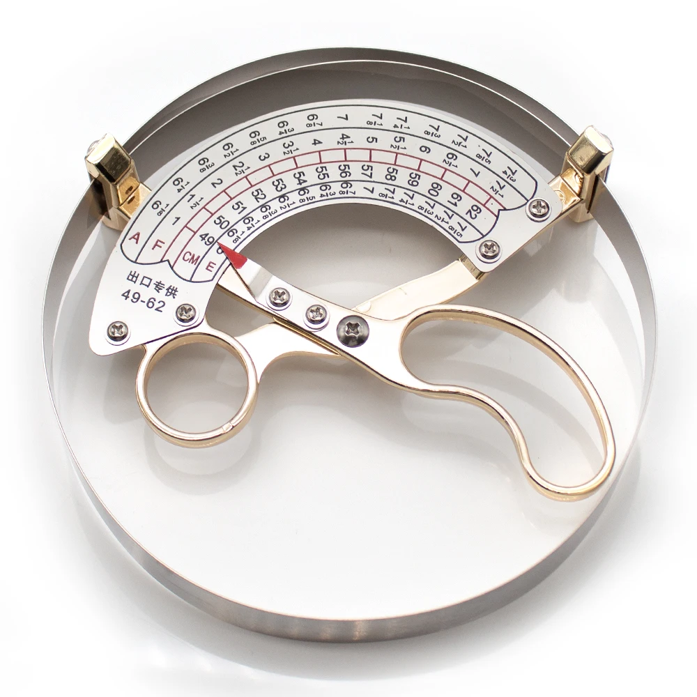 

42-70CM Stainless Steel Scissor Type Ring Compass Cap Size Measuring Tool Ruler Hat Caliper