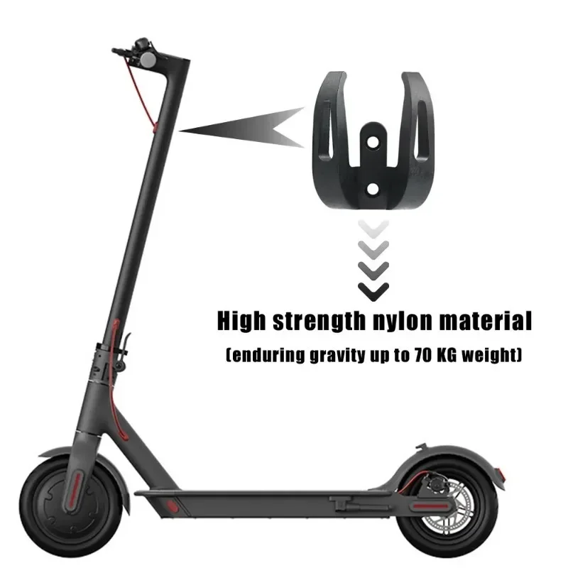 Heavy-Duty Nylon Double Hook for Scooter Storage and Accessories