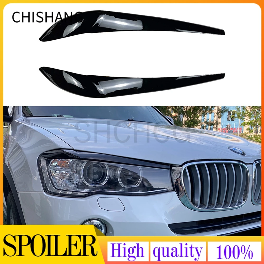 

Для BMW X3 F25 X4 F26 2014-2017 углеродное волокно внешний вид Автомобильная фара веко отделка для глаз передняя фара головная лампа оболочка наклейка