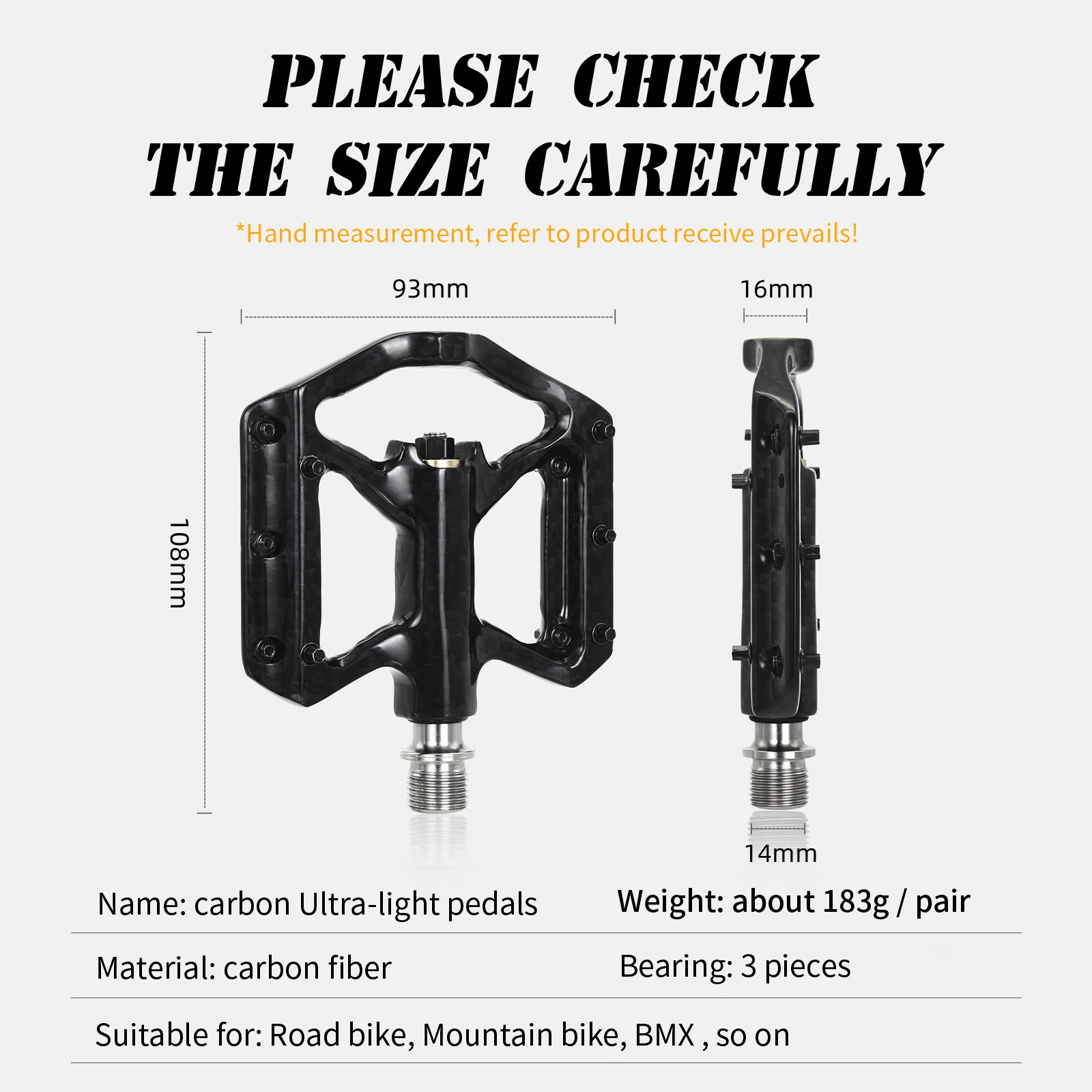 Left Pedal Mountain Bike Pedal Thread Size Mountain Bike Ultra