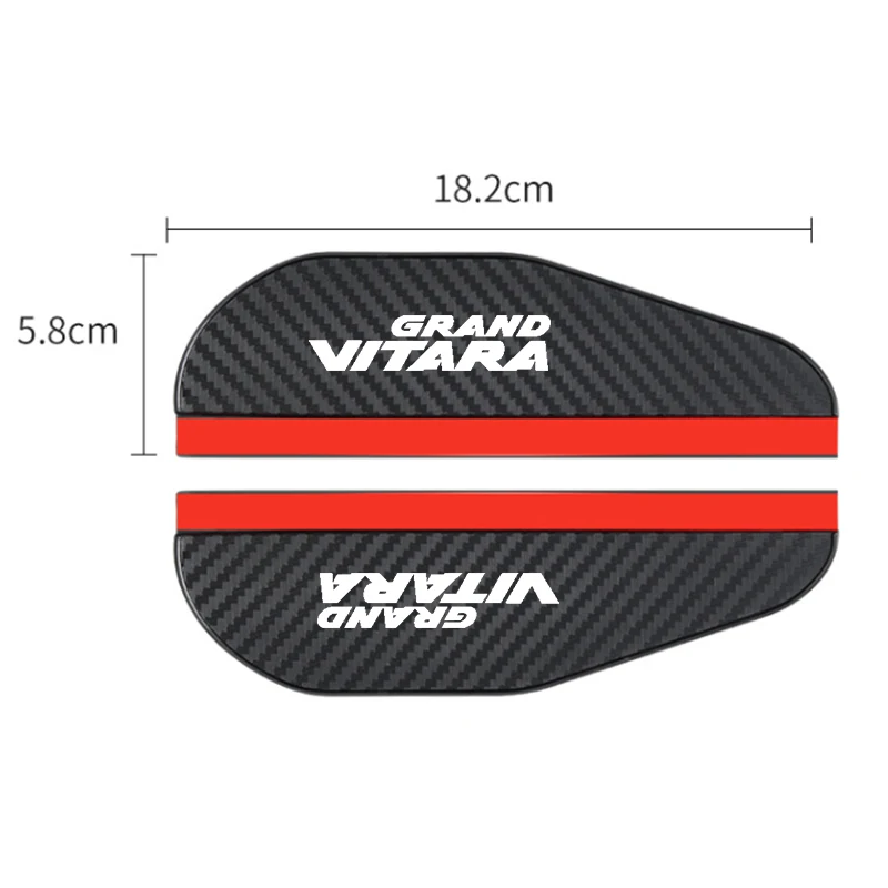 Rearview Mirror Rain Shield Rearview Mirror Rain Eyebrow Rearview Mirror Rain Guard 2x Car Rearview Mirror Rain Eyebrow Visor Carbon Fiber Car Rearview Side Snow Rain Cover for Suzuki Grand Vitara Styling