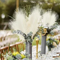 Artificial Pampas Flowers 10pcs Boho Home Decor Bouquet Party Wedding Centerpieces DIY Accessories Fake Flower Reed Pampas Grass 6