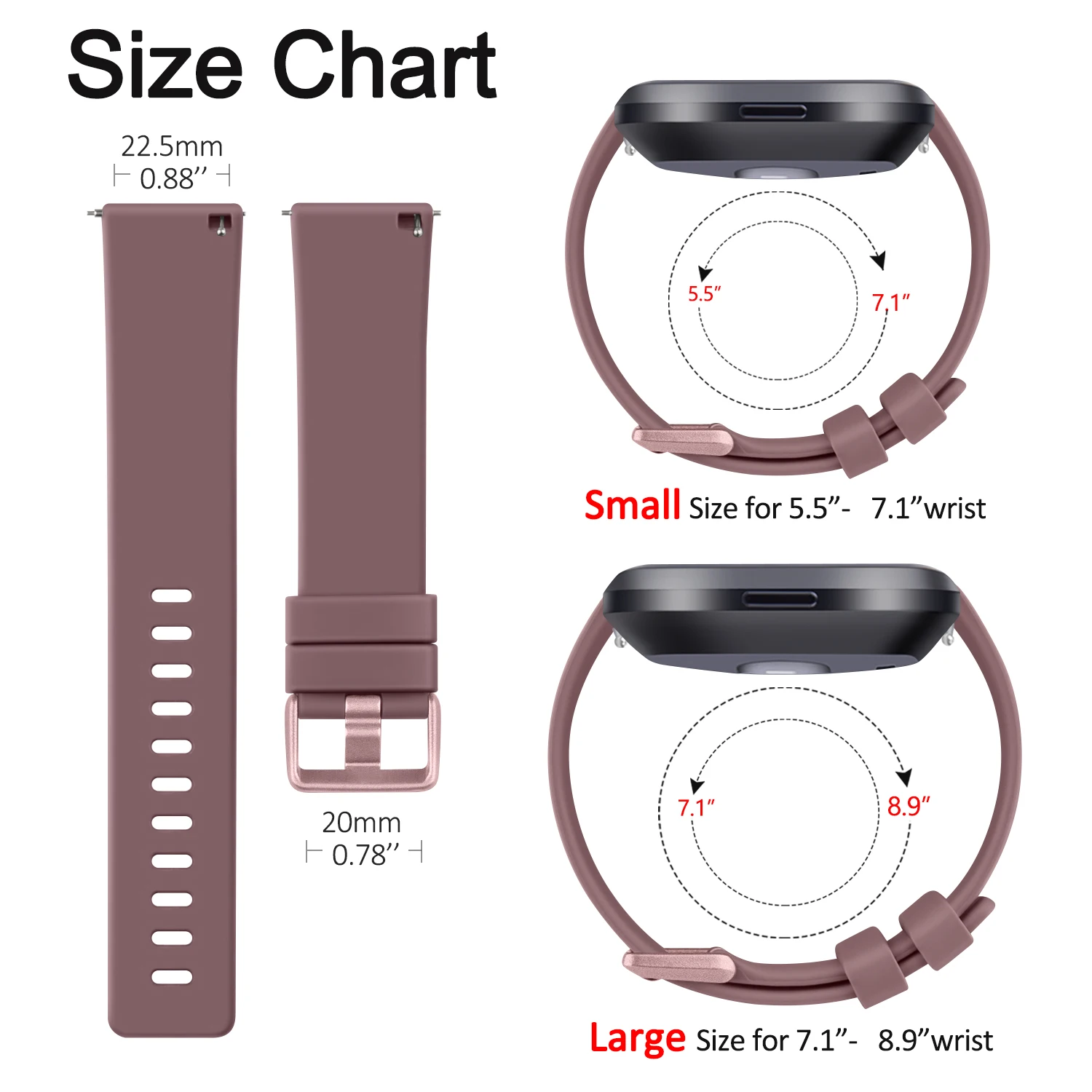 Soft TPU Sport Watch Band Replacement Strap