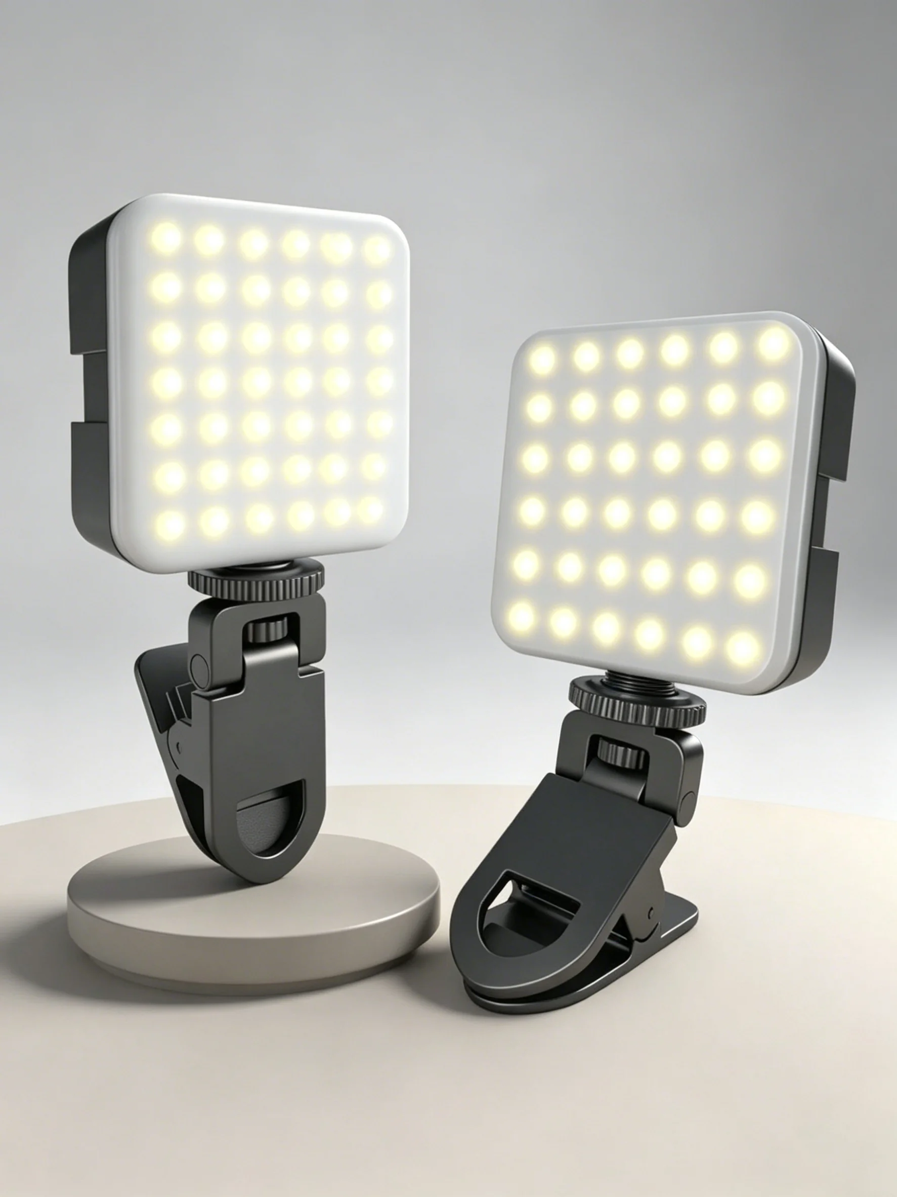 Portable LED Clip Light for Photography and Video Conferencing
