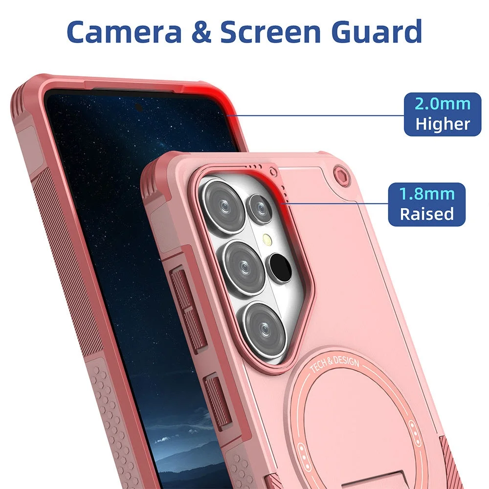 Magnetic Stand Holder Phone Case with Foldable Design
