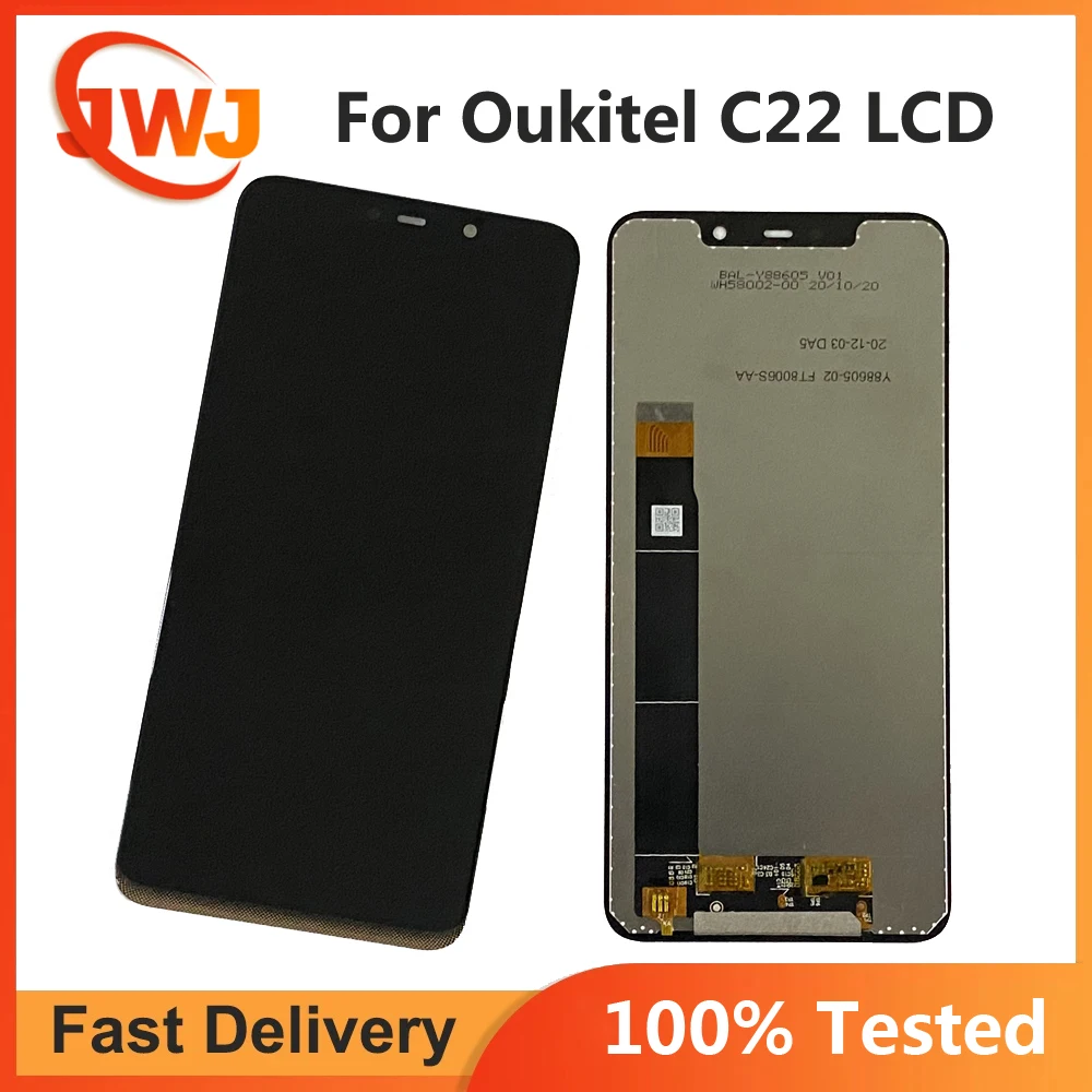 

5.86 inch 100% original OUKITEL C22 LCD Display Touch Screen For OUKITEL C22 LCD Screen Digitizer Assembly Replacement +Tools