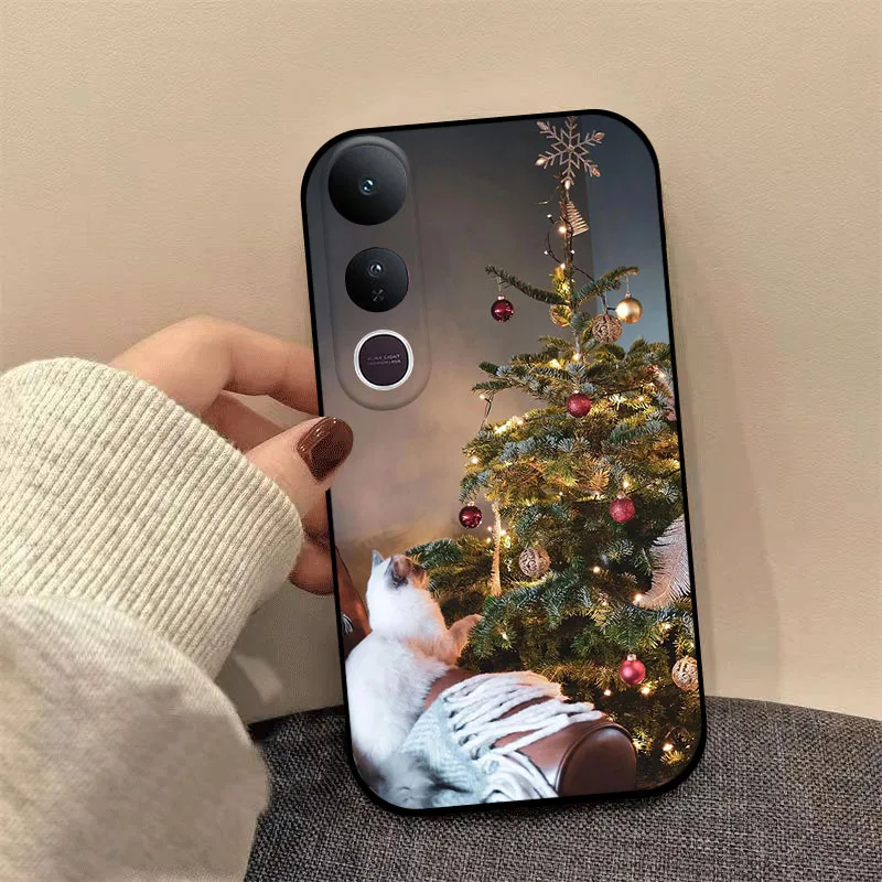 Festive Christmas-Themed Soft TPU Phone Case Cover