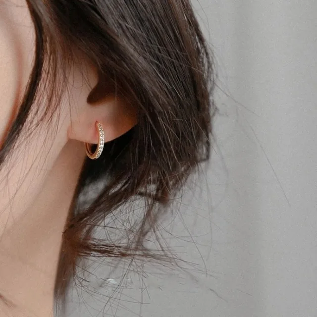 Boucles d'oreilles créoles en argent Sterling S925 et zircone pour femmes, boucles d'oreilles rondes romantiques de luxe, bijoux fins de fête, cadeaux