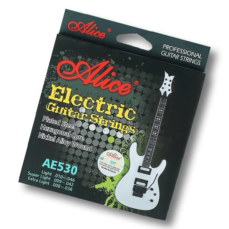 

ALICE AE530SL Electric Guitar Strings Nickel Alloy Wound Strings Anti-Rust Coating Guitar Accessories